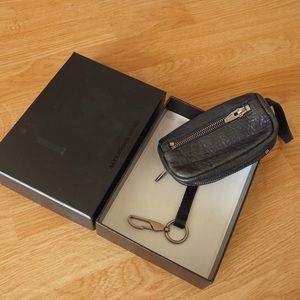 Alexander Wang black leather key pouch